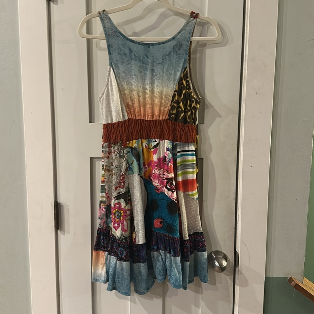 Sacred Threads Multicolor Patchwork Dress - image 8